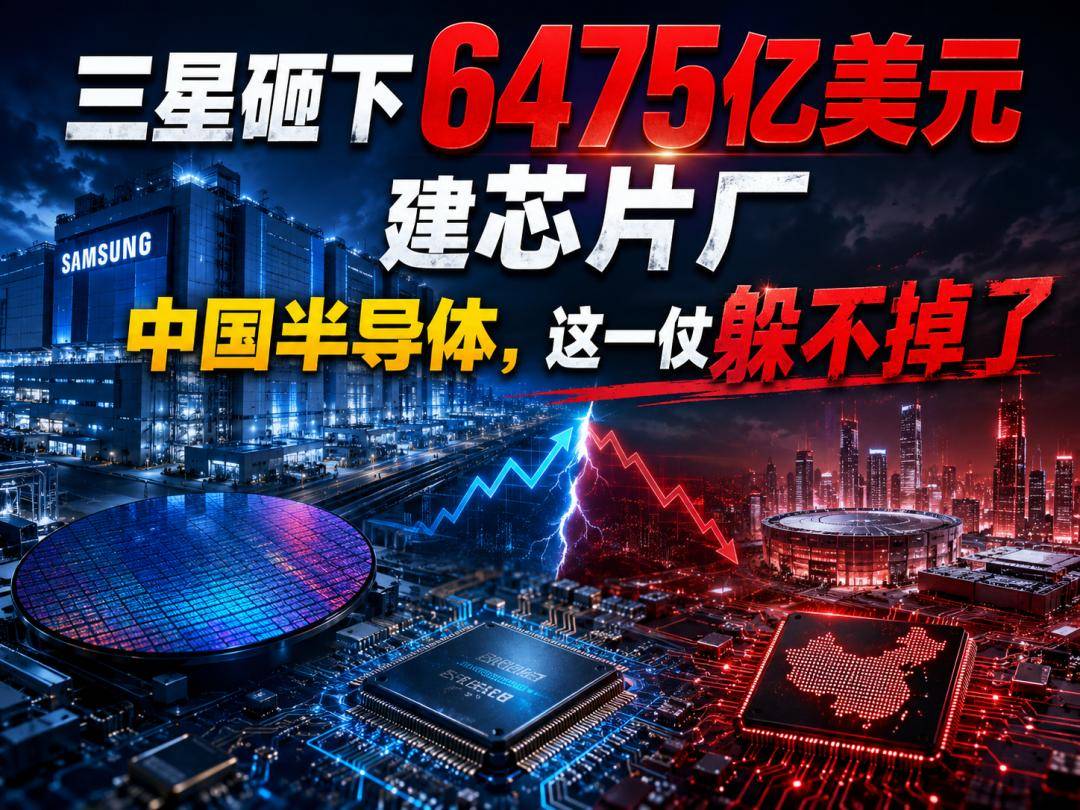 三星砸下6475亿美元建芯片厂，中国半导体，这一仗躲不掉了