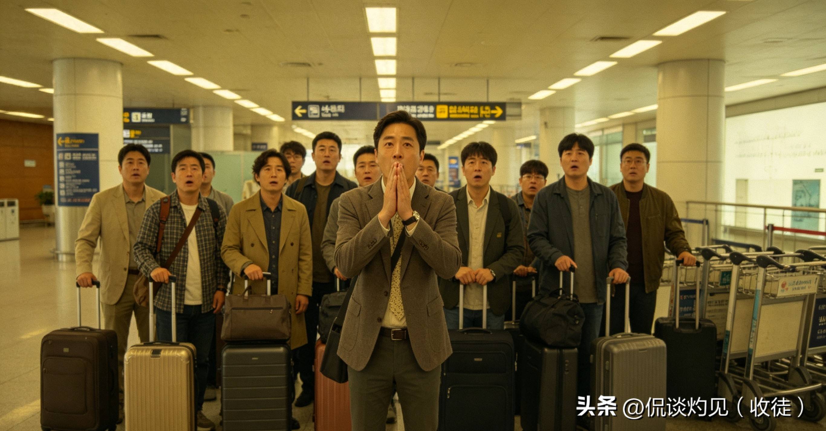17人韩国旅行团抵达北京机场全员愣神,导游喊两次集合没人应声
