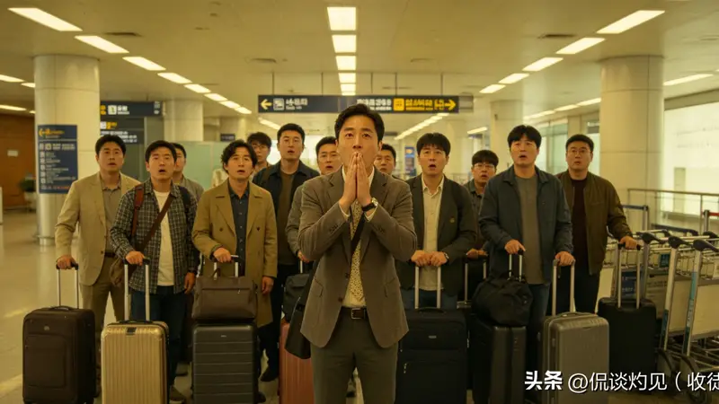 17人韩国旅行团抵达北京机场全员愣神，导游喊两次集合没人应声