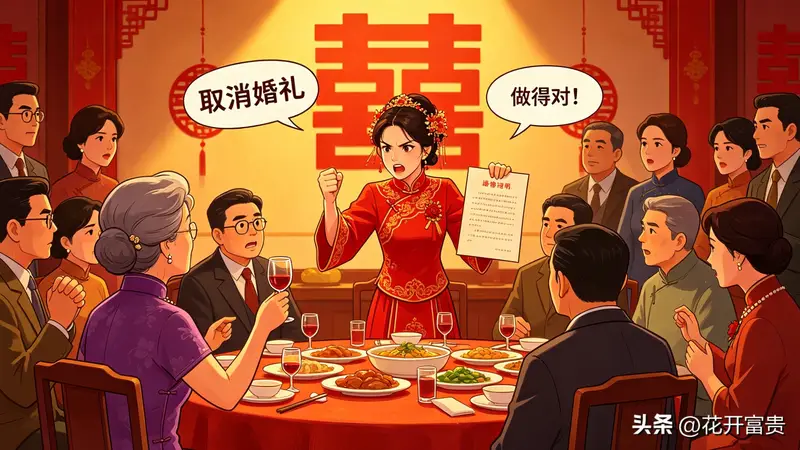 酒席上婆婆一句无心话,我当即取消婚礼,亲友都说我做得对