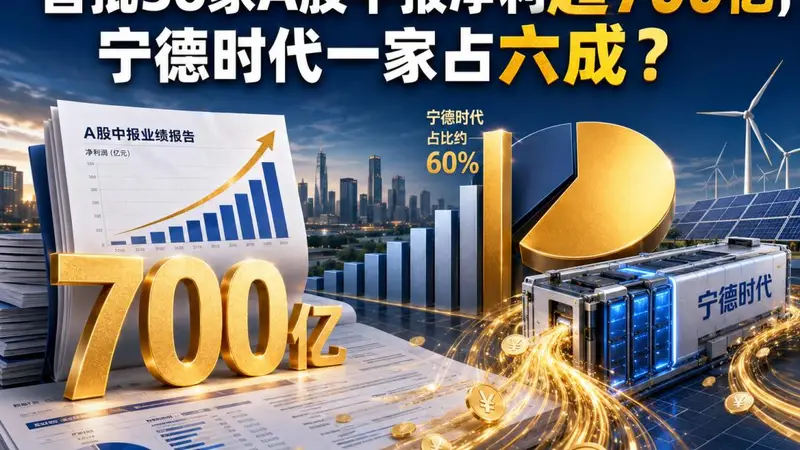 首批36家A股中报净利超700亿,宁德时代一家占六成?