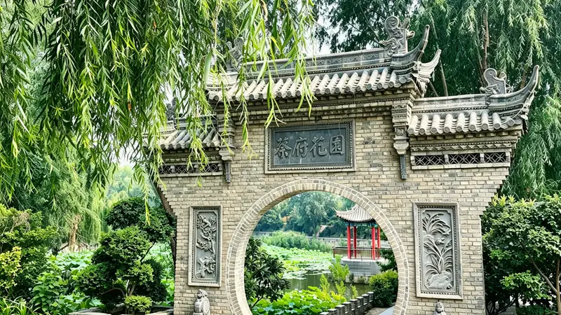 河南杞县:废弃坑塘“变身”主题公园 映日荷花“点亮”乡村振兴