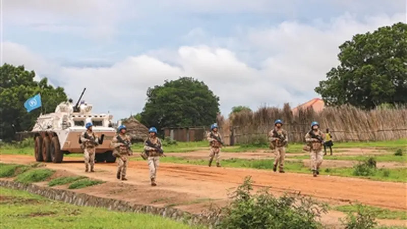 我赴南苏丹（朱巴）维和步兵营完成联合短巡任务