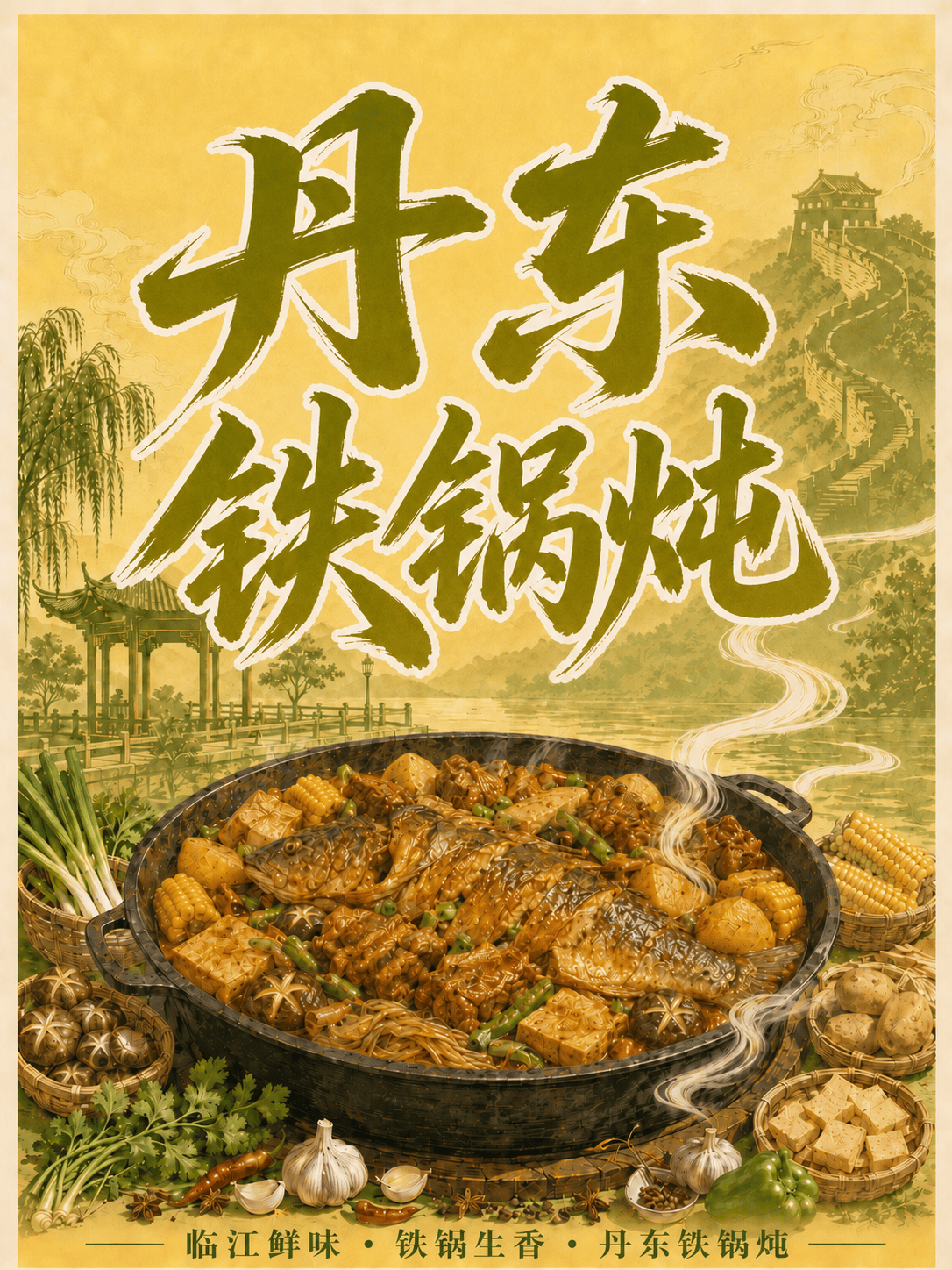 丹东铁锅炖有多香?锅盖一开就懂了