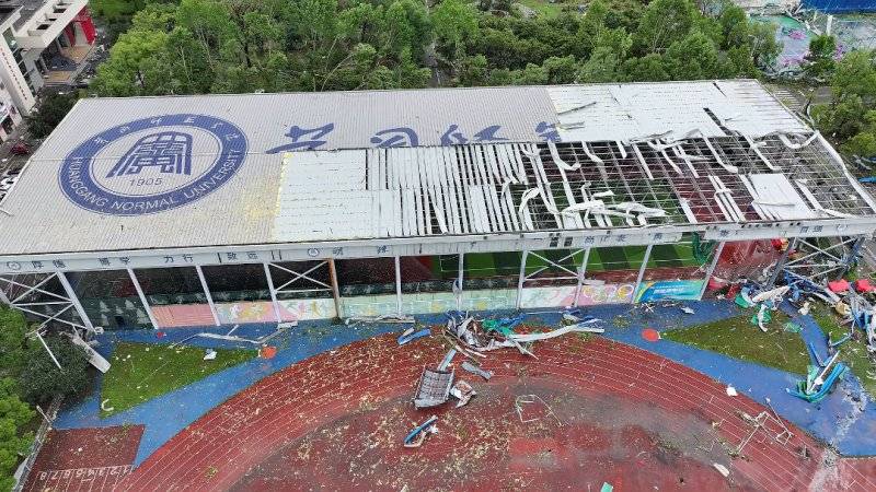 黄冈师范学院遭遇龙卷风，校方回应：无人员身亡，期末考试已取消