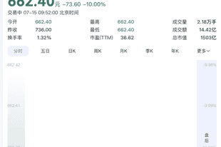 存储芯片龙头，一字跌停！