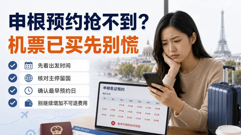 申根预约抢不到，机票已买还能怎么补救？