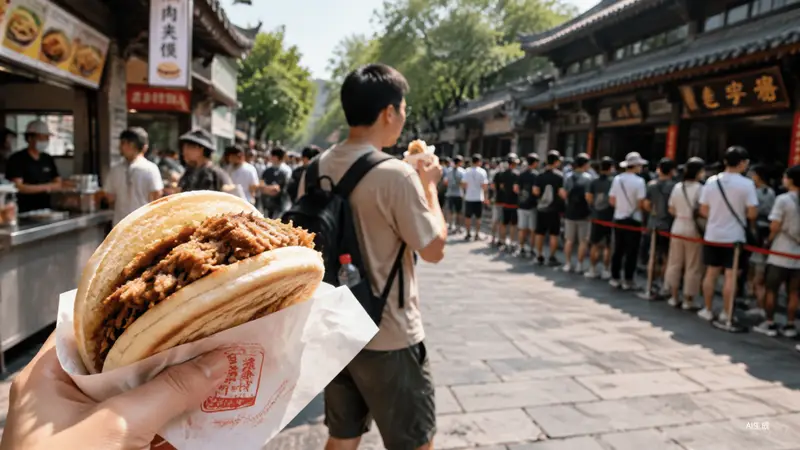 景点逛到中午,为什么很多人选择小吃,不再排网红店?