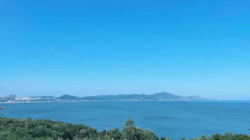 兴城沿海慢行,僻静岬角看平缓海岸风光