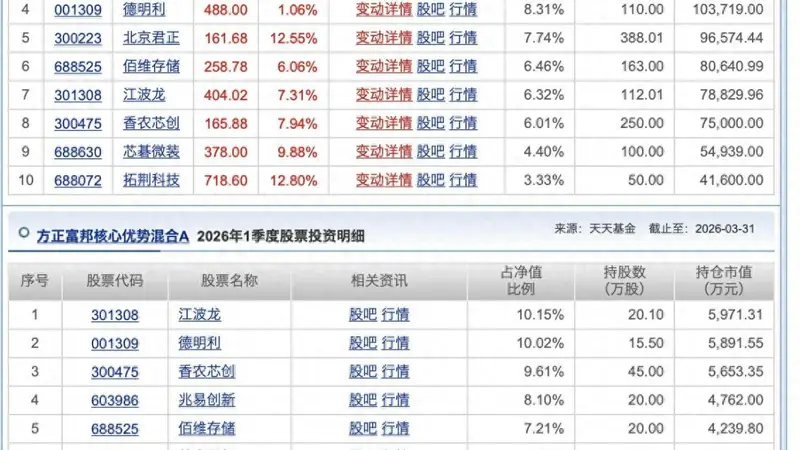 半年度冠军基调仓曝光,一举成百亿基金经理,绩优大旗能否扛稳?
