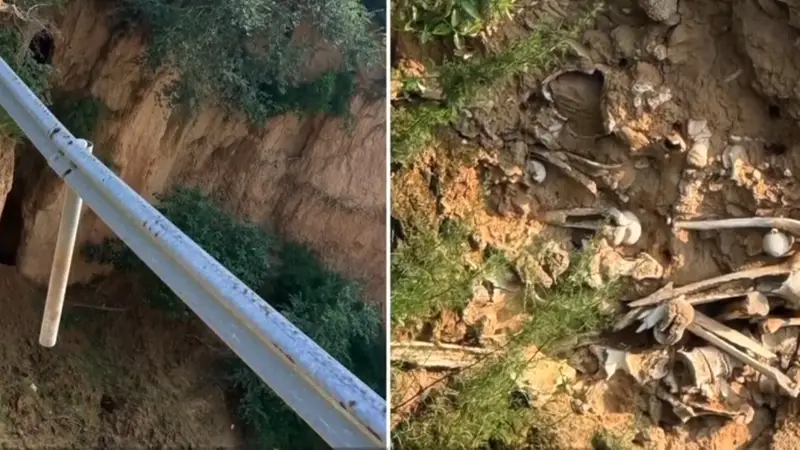 网传“山西运城一路面塌陷处现大量白骨” 真相来了