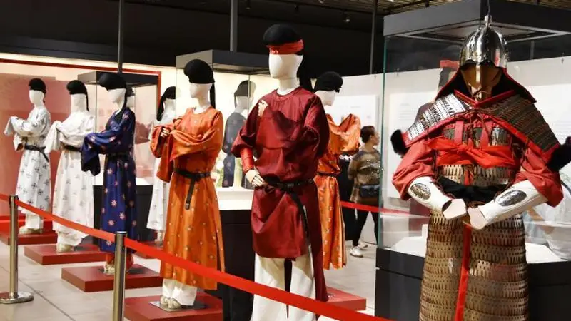 唐代渤海贞孝公主墓壁画服饰复原成果首展亮相吉林延边