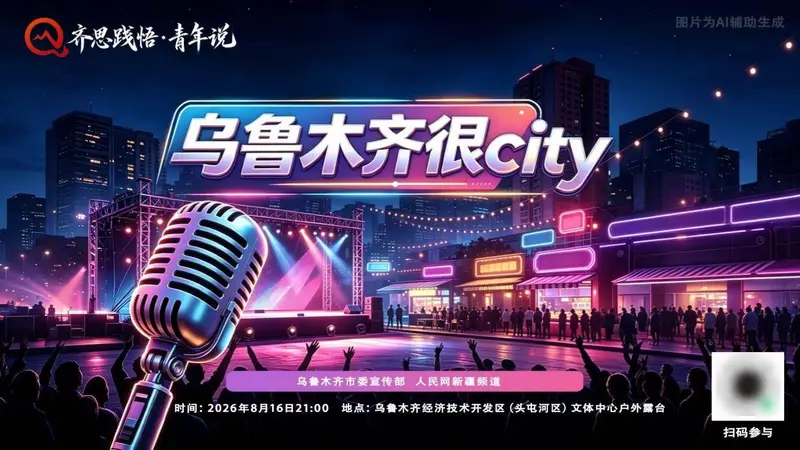 “齐思践悟·青年说”脱口秀将于8月16日启幕揭秘乌鲁木齐的青春密码