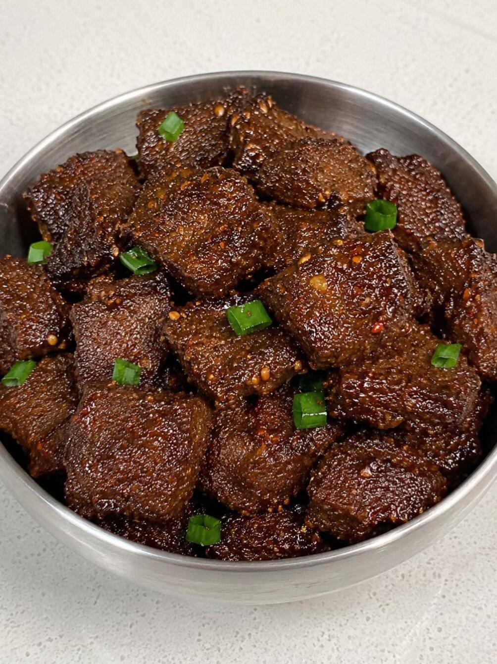 空气炸锅孜然牛肉粒:外焦里嫩,香辣过瘾