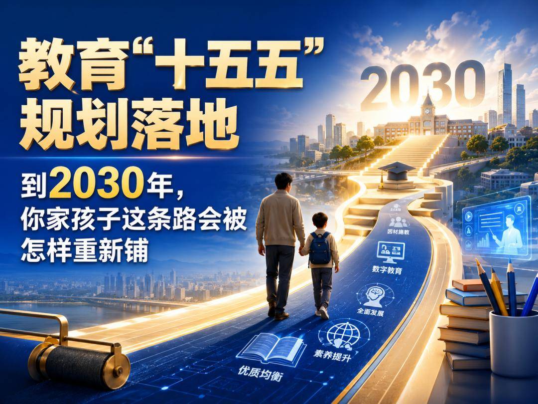 教育“十五五”规划落地:到2030年,你家孩子这条路会被怎样重新铺