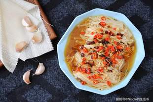 鸡汁蒜蓉金针菇：清鲜快手，治愈日常的人间小味