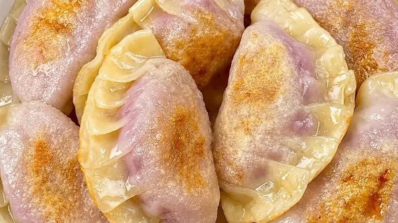 饺子皮芋泥饼,外酥里糯的低卡小甜点