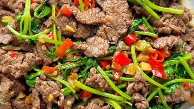 鲜辣入味超下饭,家常小炒黄牛肉地道做法