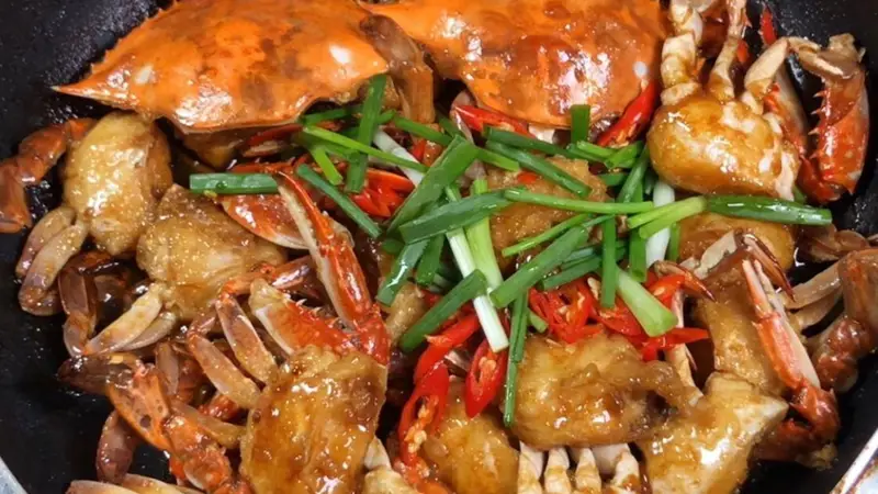 鲜香味浓，一口过瘾的家常烧梭子蟹