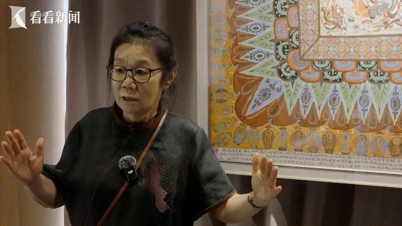 两代人接力70 年 敦煌壁画复原作品亮相黄浦江畔