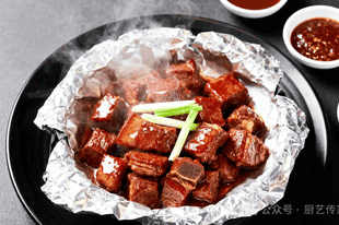 醋溜菜肴——纸包牛腩