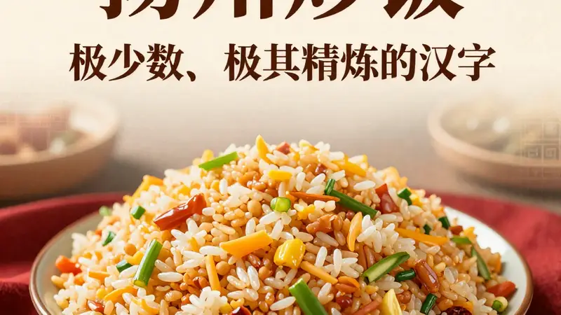 扬州炒饭制作技艺:国宴级别的非遗美食,每一粒米都有讲究