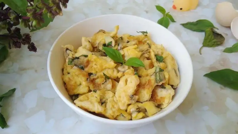 越吃越香的九层塔,炒蛋也美味!
