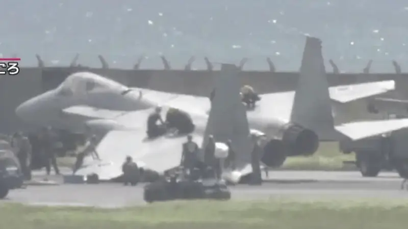 东海上空对峙，中方无人机成功碾压！日本F-15J战斗机转180度迫降