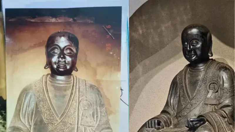观复博物馆回应展品疑似被盗佛像，发帖人讲述发现经过
