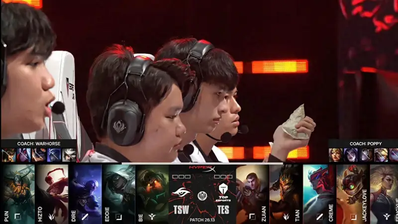 LOL-MSI：TES“再创历史”爆冷1-3不敌TSW折戟败者组告别MSI