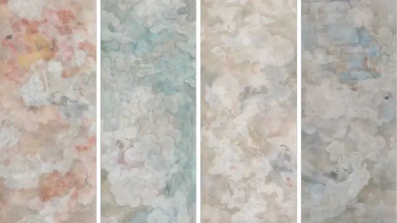 立足三千年传统，这一展览探索帛画在当代的拓展