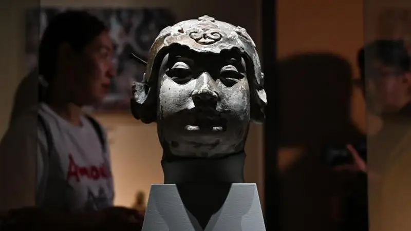 台湾民间组织捐赠的宋金至明清时期流失彩塑在山西展出