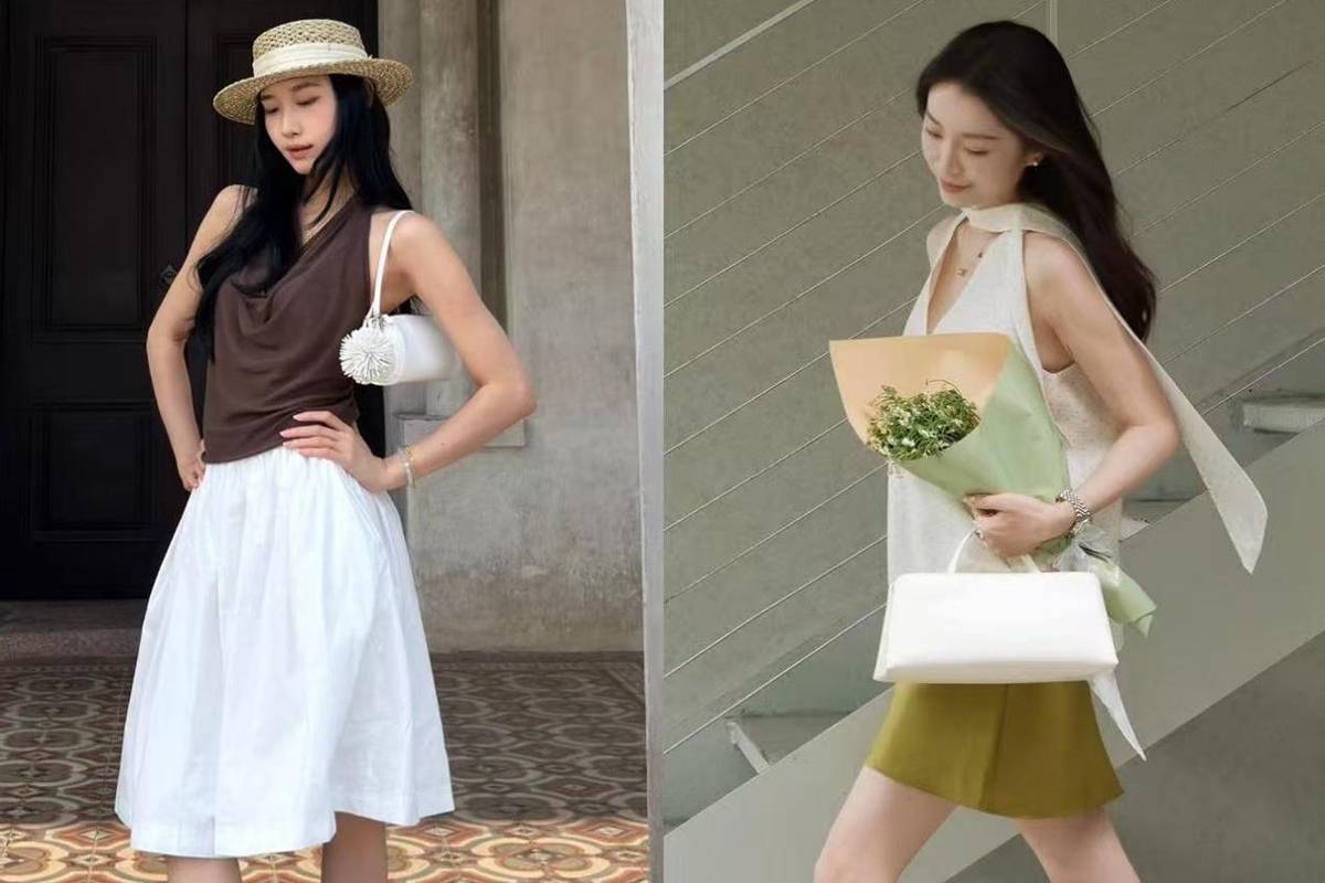 运动鞋不兴了?满大街都在穿“裙子+猫跟鞋”,时髦精致又洋气