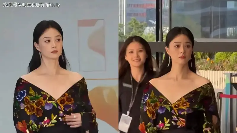 蒋欣这次“又美出圈儿了”！新中式露肩上衣搭高腰裙，时髦又高级