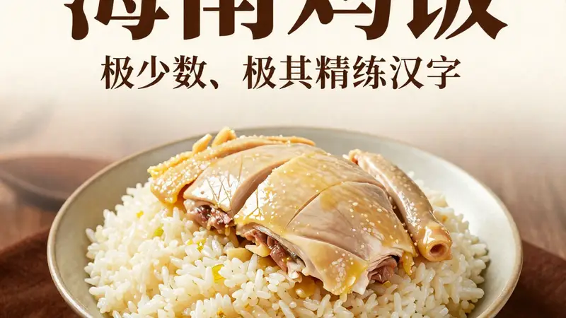 海南鸡饭:鸡汤煮出的油饭,搭配白切鸡,简单却极致的美味