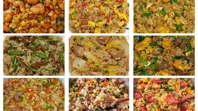 9 种家常炒饭，牢记小窍门，米饭粒粒分明不粘团