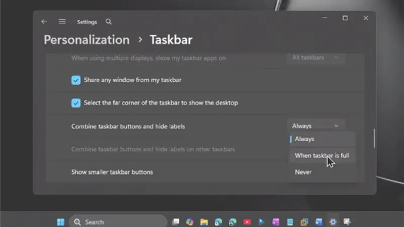 双重缩小！加强版Windows 10小任务栏回归