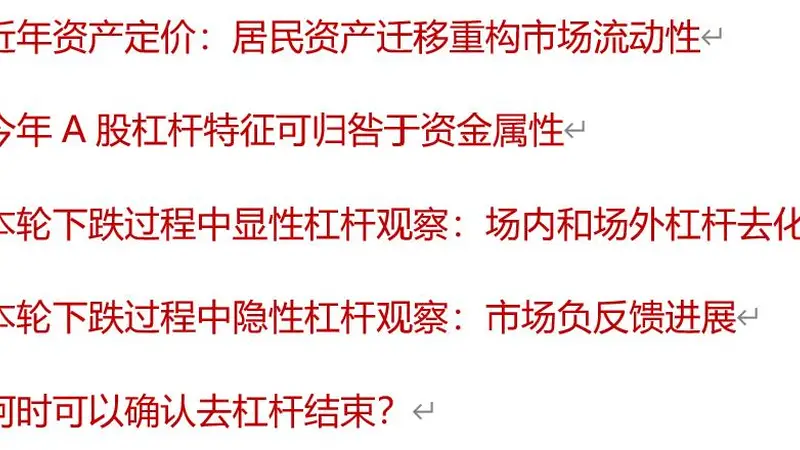 A股去杠杆到哪一步？