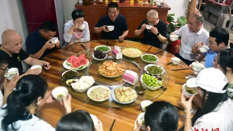 闽北千年大碗茶邀客寻味古村