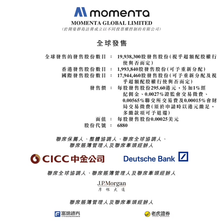 Momenta 今日开启招股,7 月 8 日香港挂牌