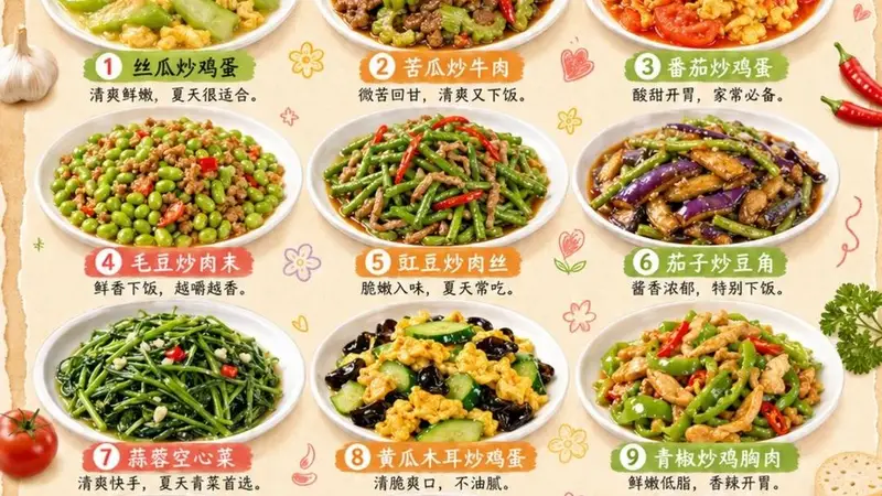12道夏季应季炒菜，6-7月照着吃