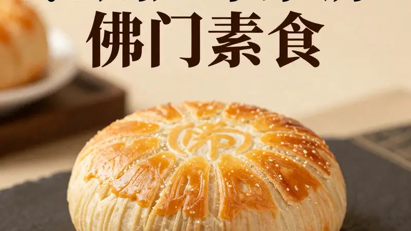 池州九华素饼佛门素食，口感酥松，带着淡淡的清香