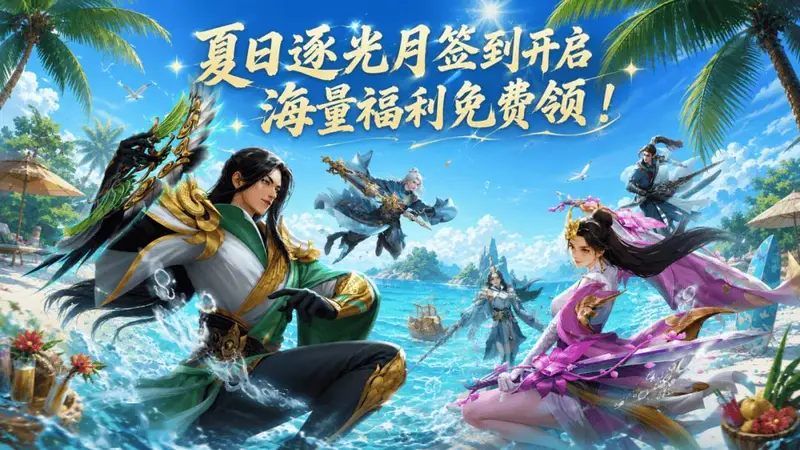 活动预告丨七月精彩不停！月签到上线，夏日狂欢正式开启