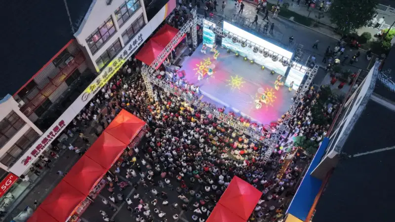 连云港灌南县:古镇汤沟开启“醉”美夏夜