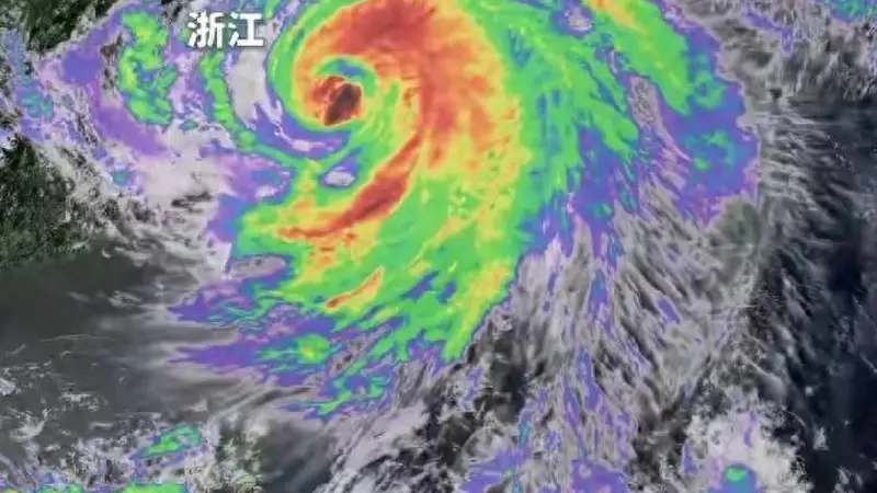 37公里时速冲来!13级巴威登陆玉环,最危险的雨却不在浙江
