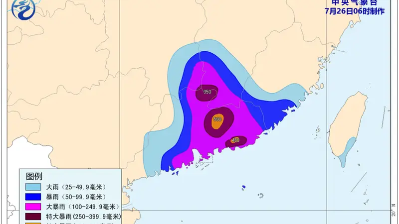 台风“红霞”一日连跳三级,将深入内陆制造大范围强降雨