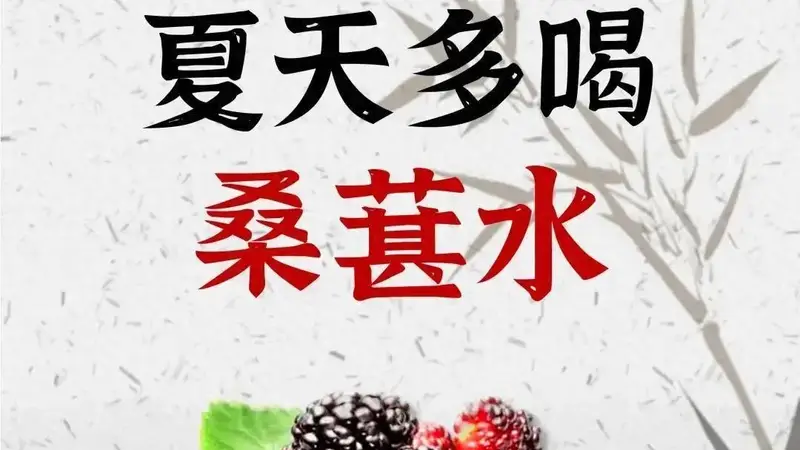 夏天多喝桑葚水,8款搭配,换着来不单调