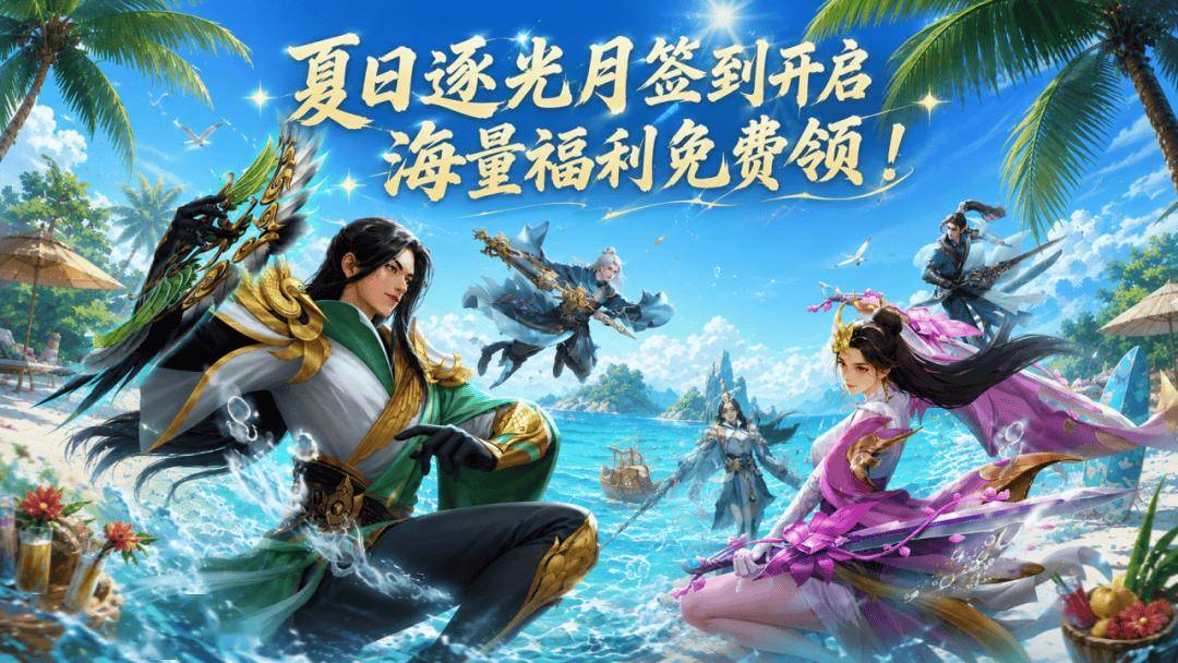 活动预告丨七月精彩不停!月签到上线,夏日狂欢正式开启