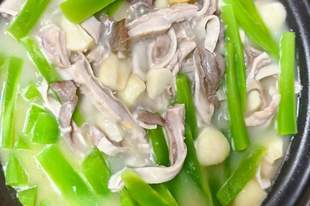 耙豌豆肚条：软糯鲜香，这口神仙搭配绝了！