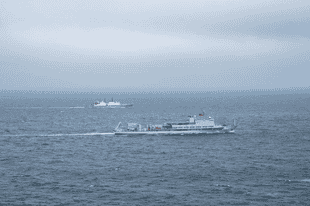 战舰云集 列阵海天——大图直击中俄“海上联合-2026”联合演习海上演练阶段精彩瞬间